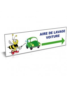 PANNEAU AIRE DE LAVAGE VOITURE (H0301)